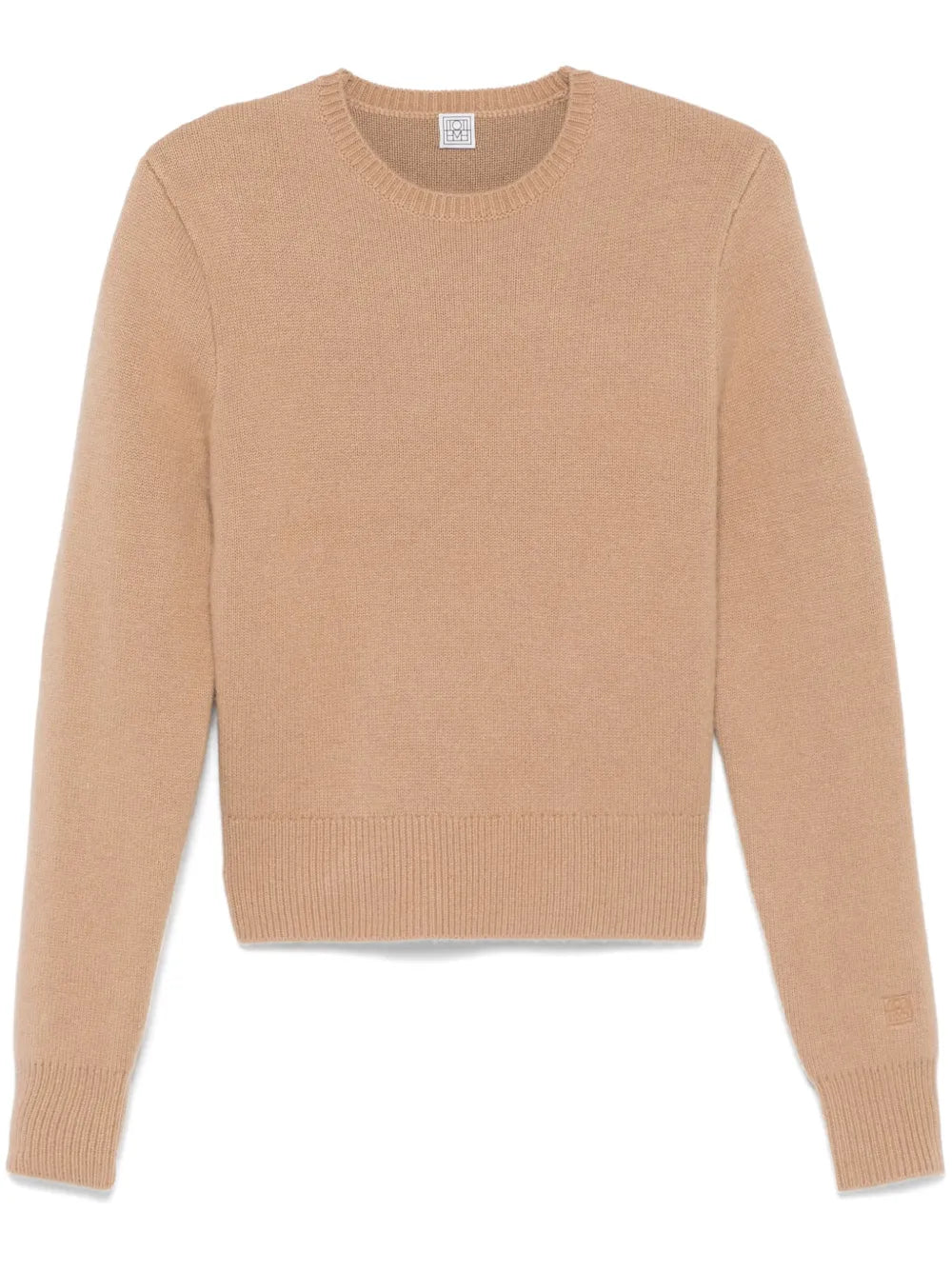 Cropped Crew-Neck Sweater