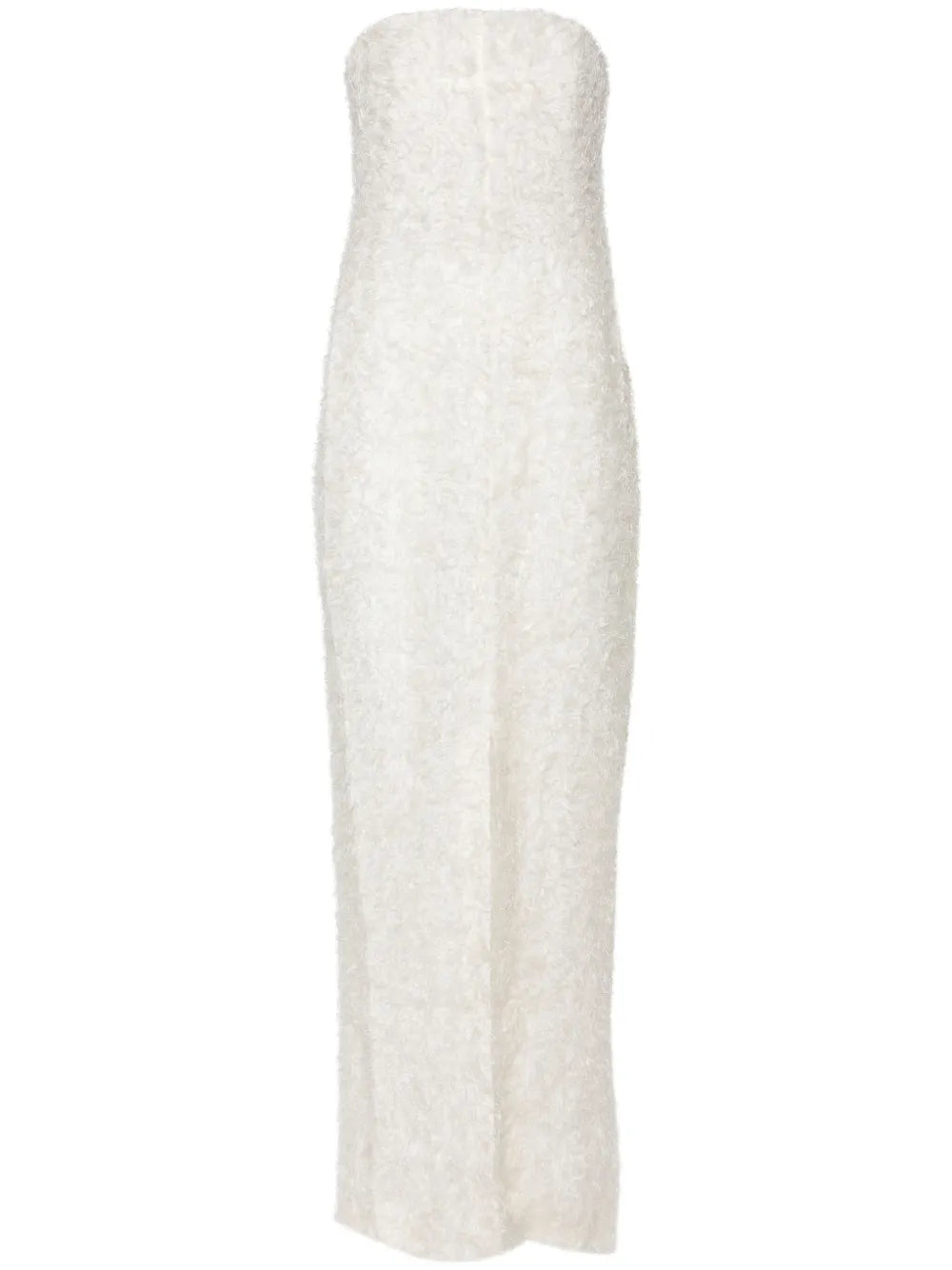 Strapless Fil-Coupé Dress