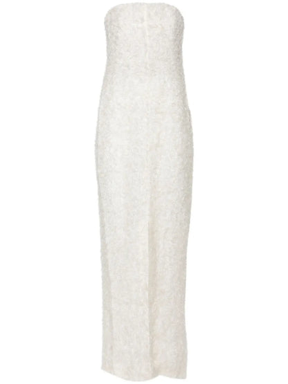 Strapless Fil-Coupé Dress