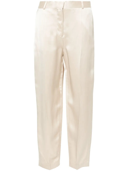 Low-Rise Satin Trousers