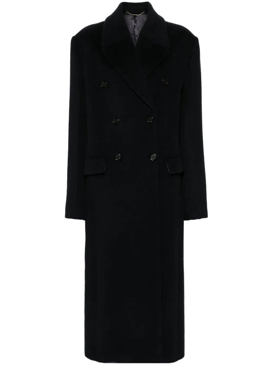 Broad Double-Breasted Coat
