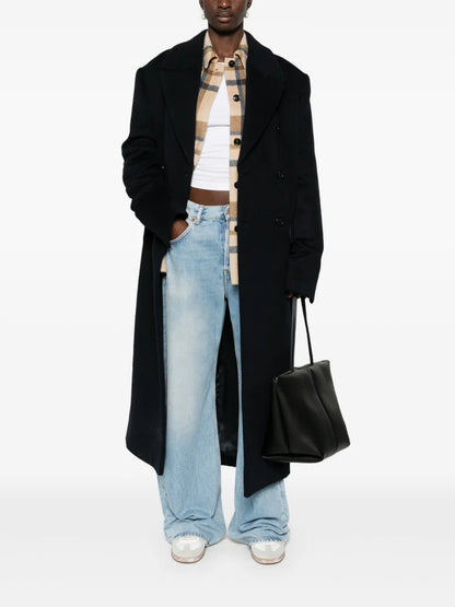 Broad Double-Breasted Coat