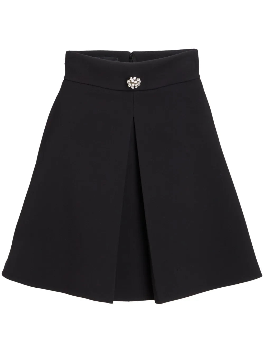 Decorative-Button A-Line Mini Skirt