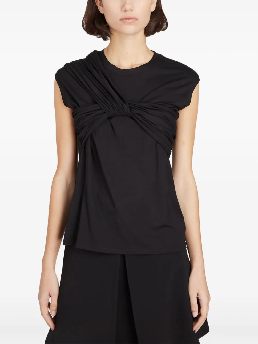 Twist-Detailing Jersey T-Shirt