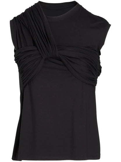 Twist-Detailing Jersey T-Shirt