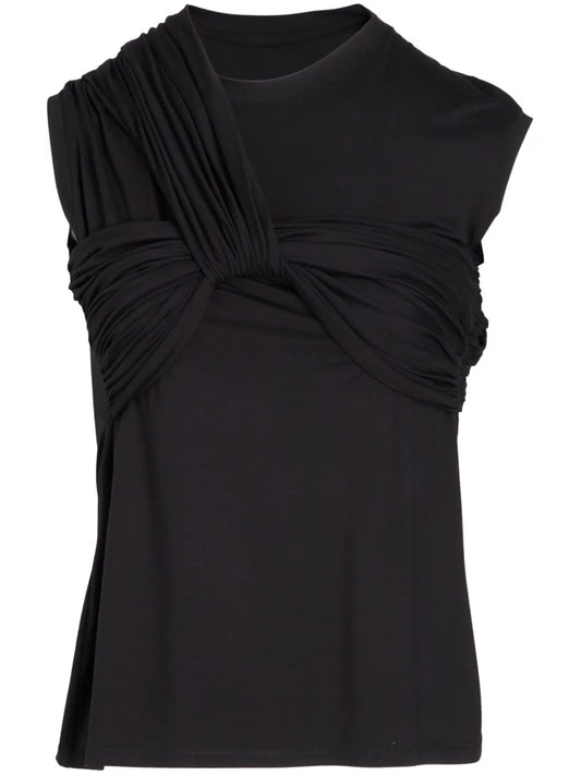 Twist-Detailing Jersey T-Shirt