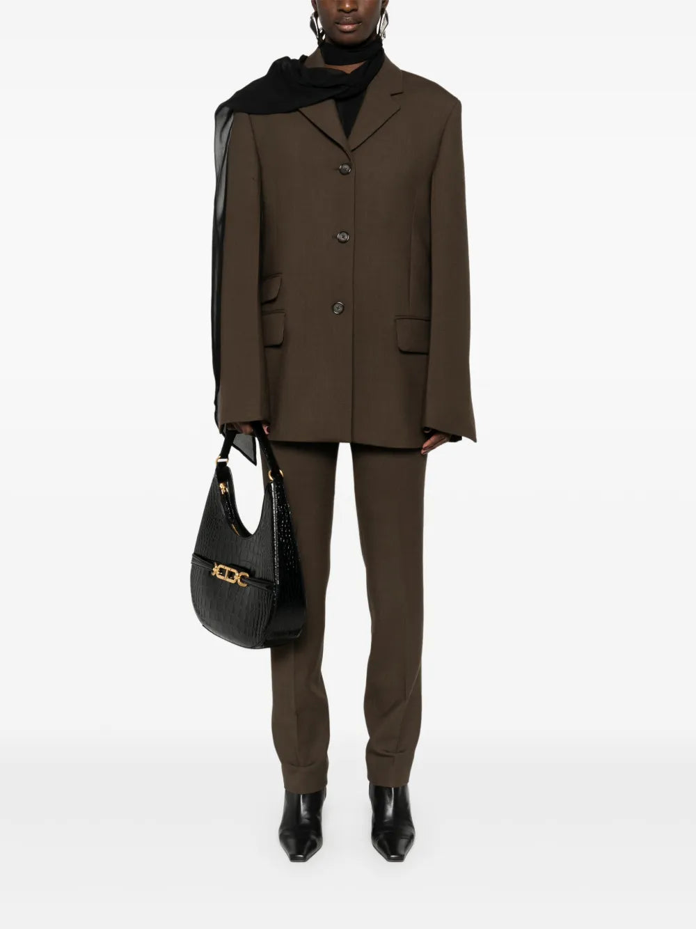 Straight Single-Breasted Blazer
