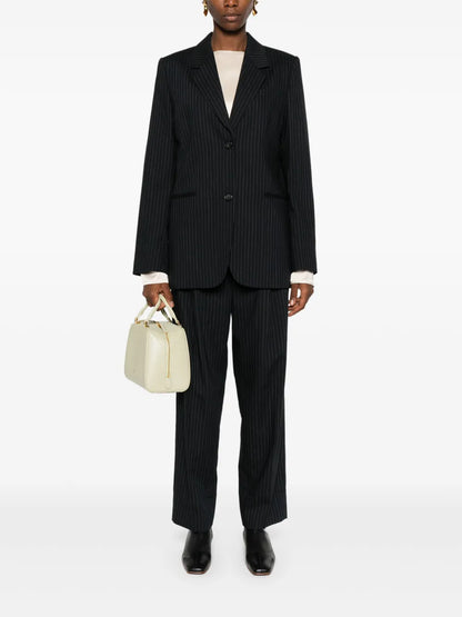 Tailored Pinstriped Blazer