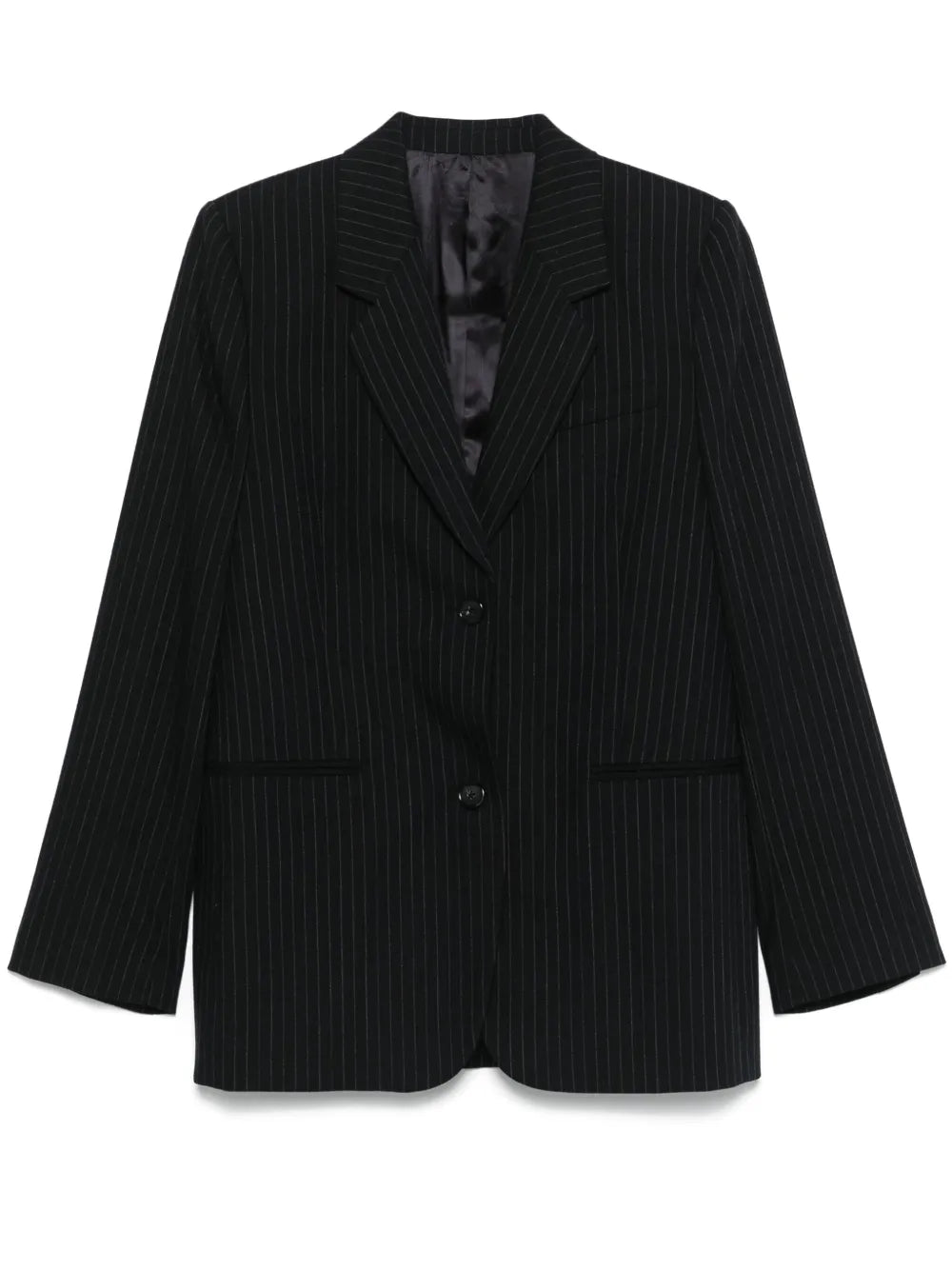 Tailored Pinstriped Blazer