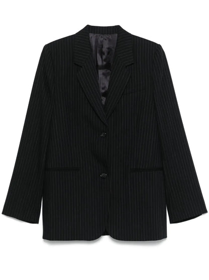 Tailored Pinstriped Blazer