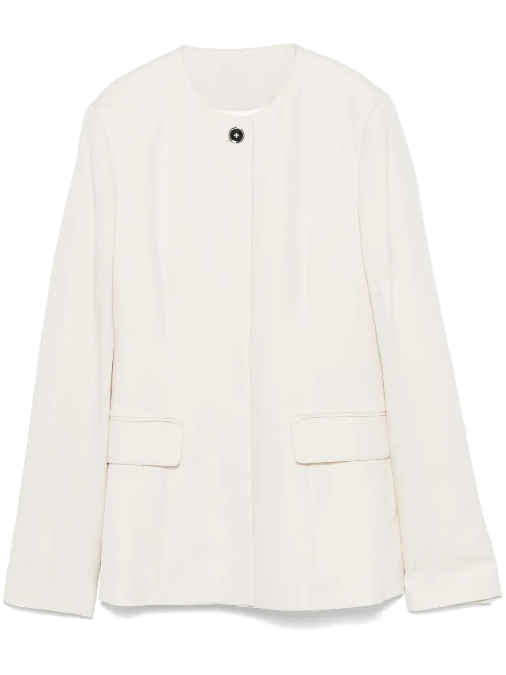Collarless Cinched Jacket