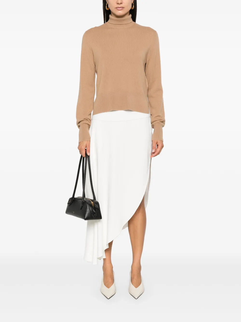 Cropped Turtleneck' Turtleneck Sweater