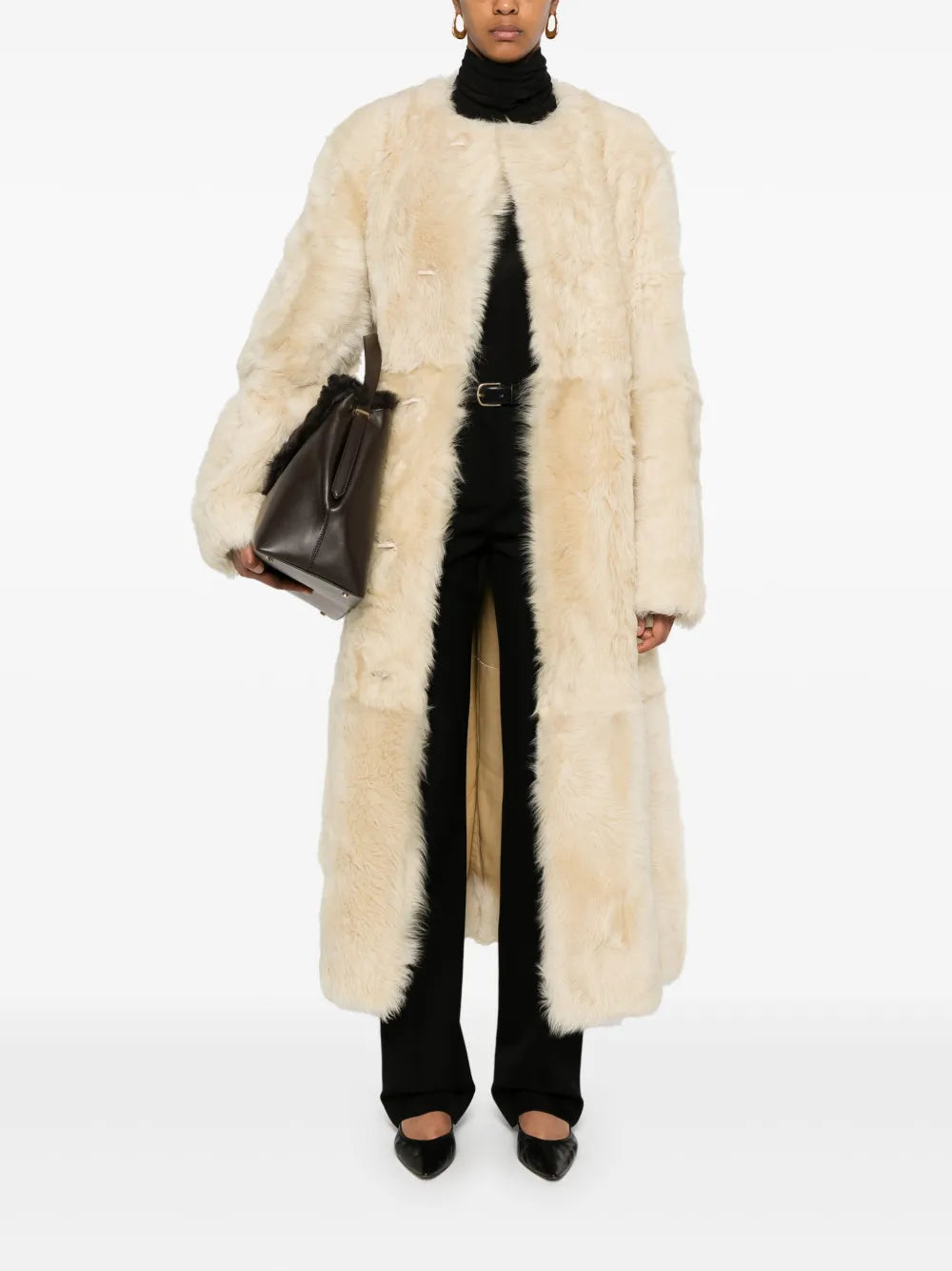 Silky Shearling Coat