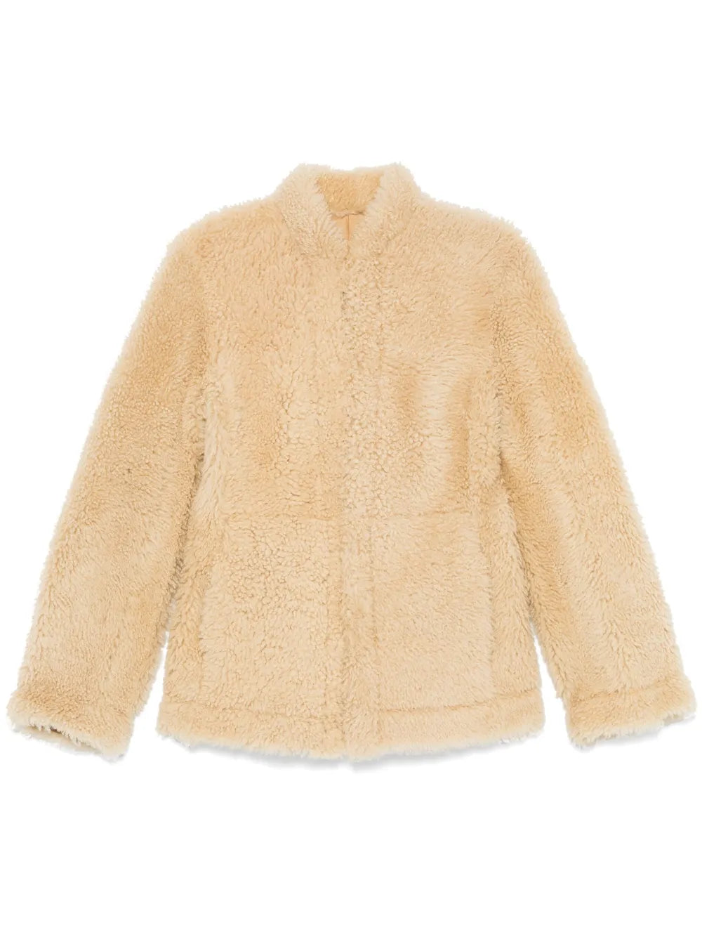 Cinched Shearling Jacket