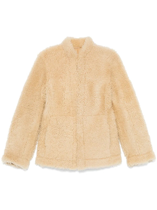 Cinched Shearling Jacket