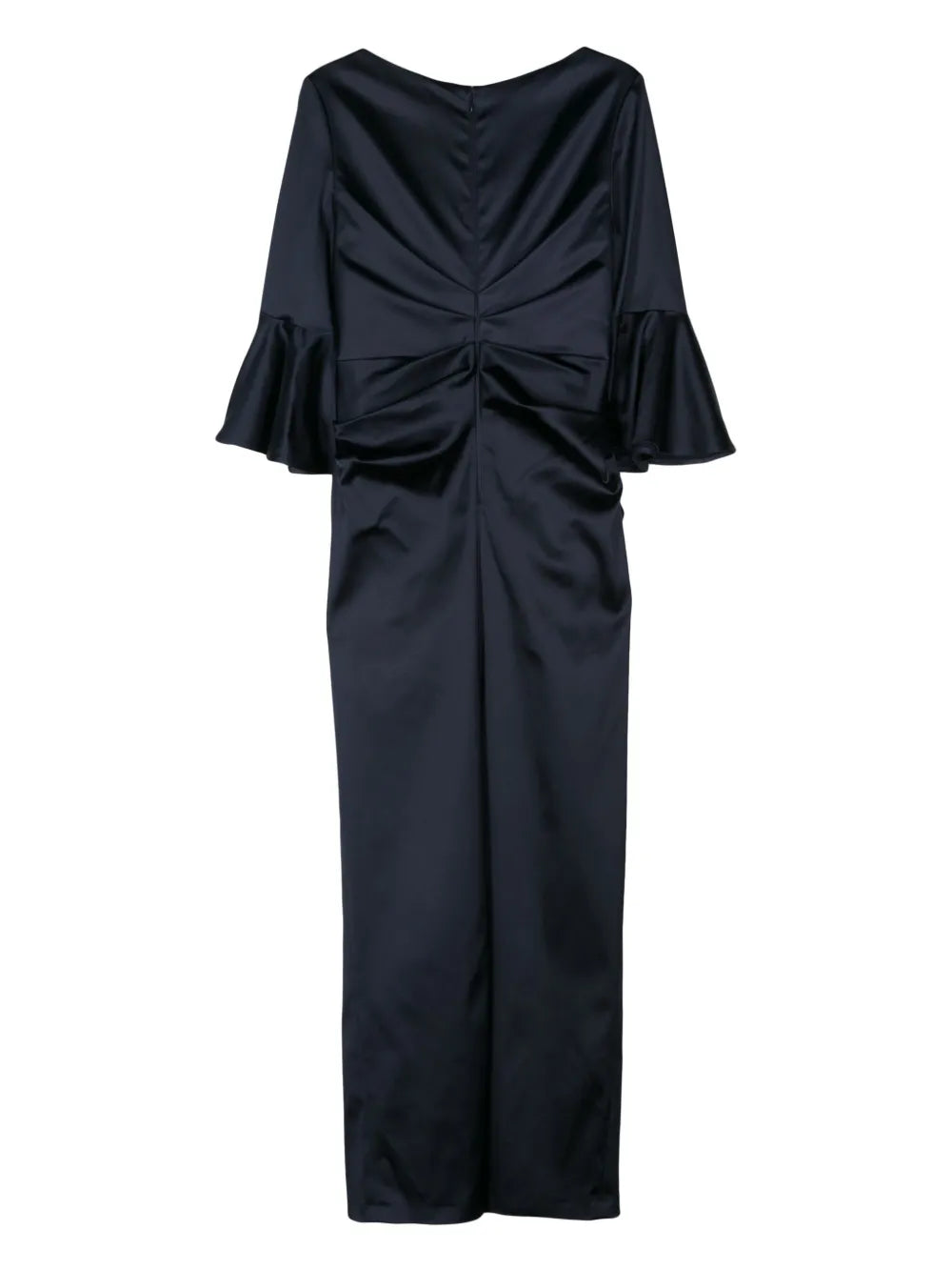 Gathered Duchess-Satin Gown