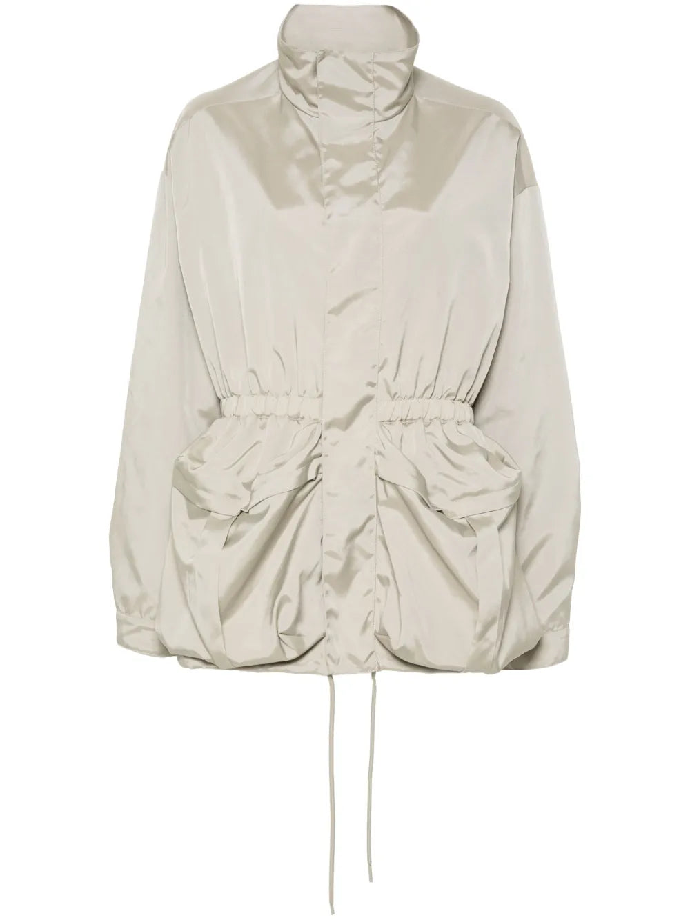 Drawstring Zip-Up Parka