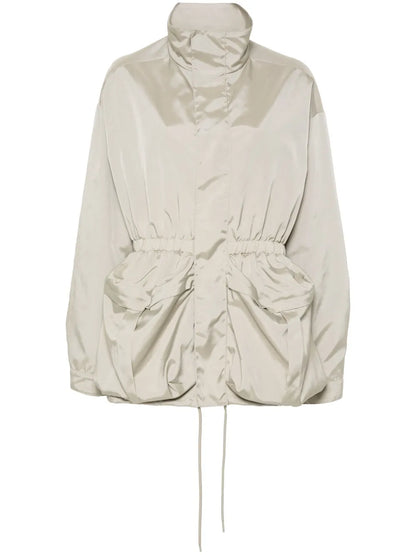 Drawstring Zip-Up Parka