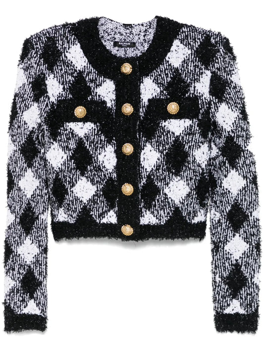 Gingham Tweed Jacket