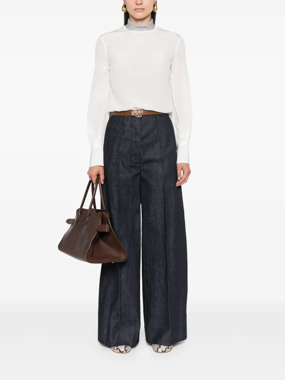 Monili-Detail Blouse