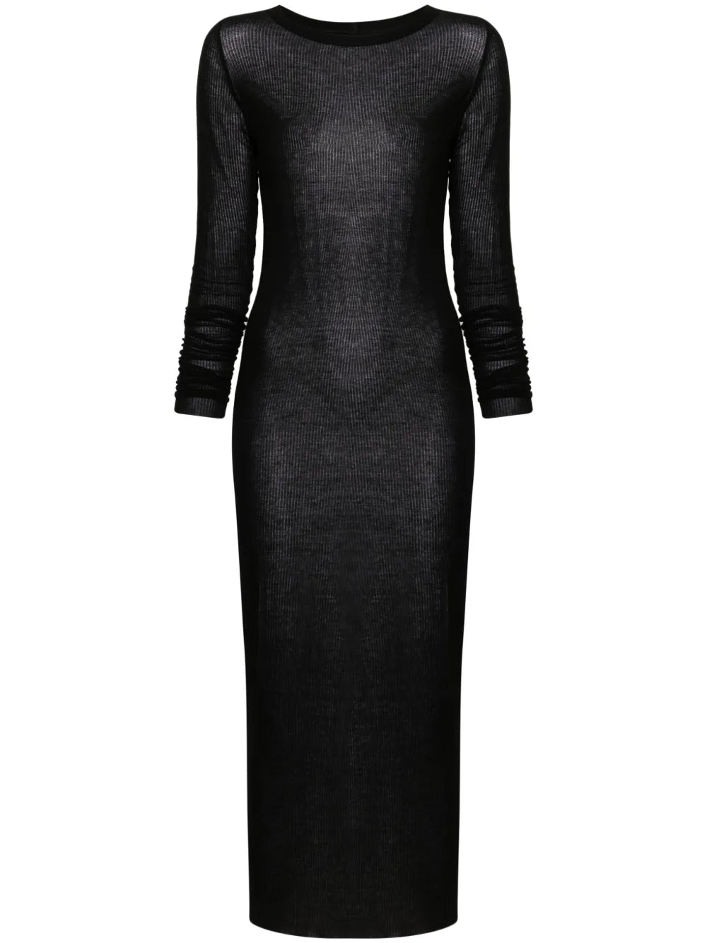 Fine-Ribbed Maxi Dress