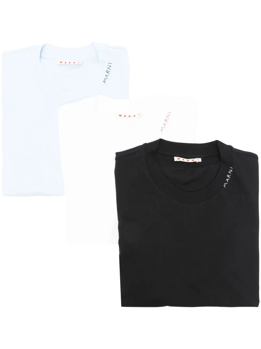Logo-Embroidered Cotton T-Shirts (Pack Of Three)