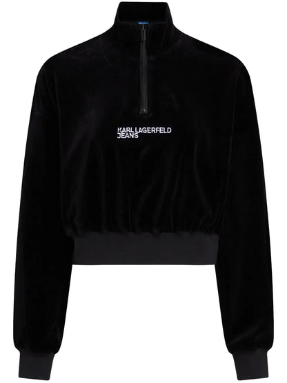 Corduroy Half-Zip Sweatshirt