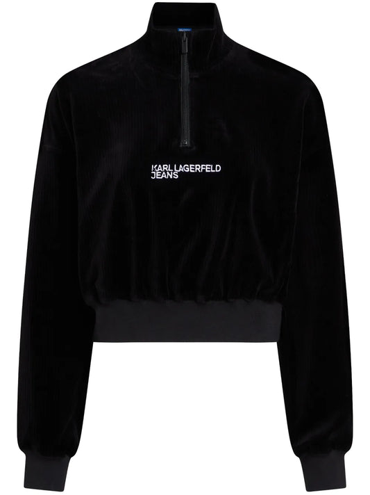 Corduroy Half-Zip Sweatshirt