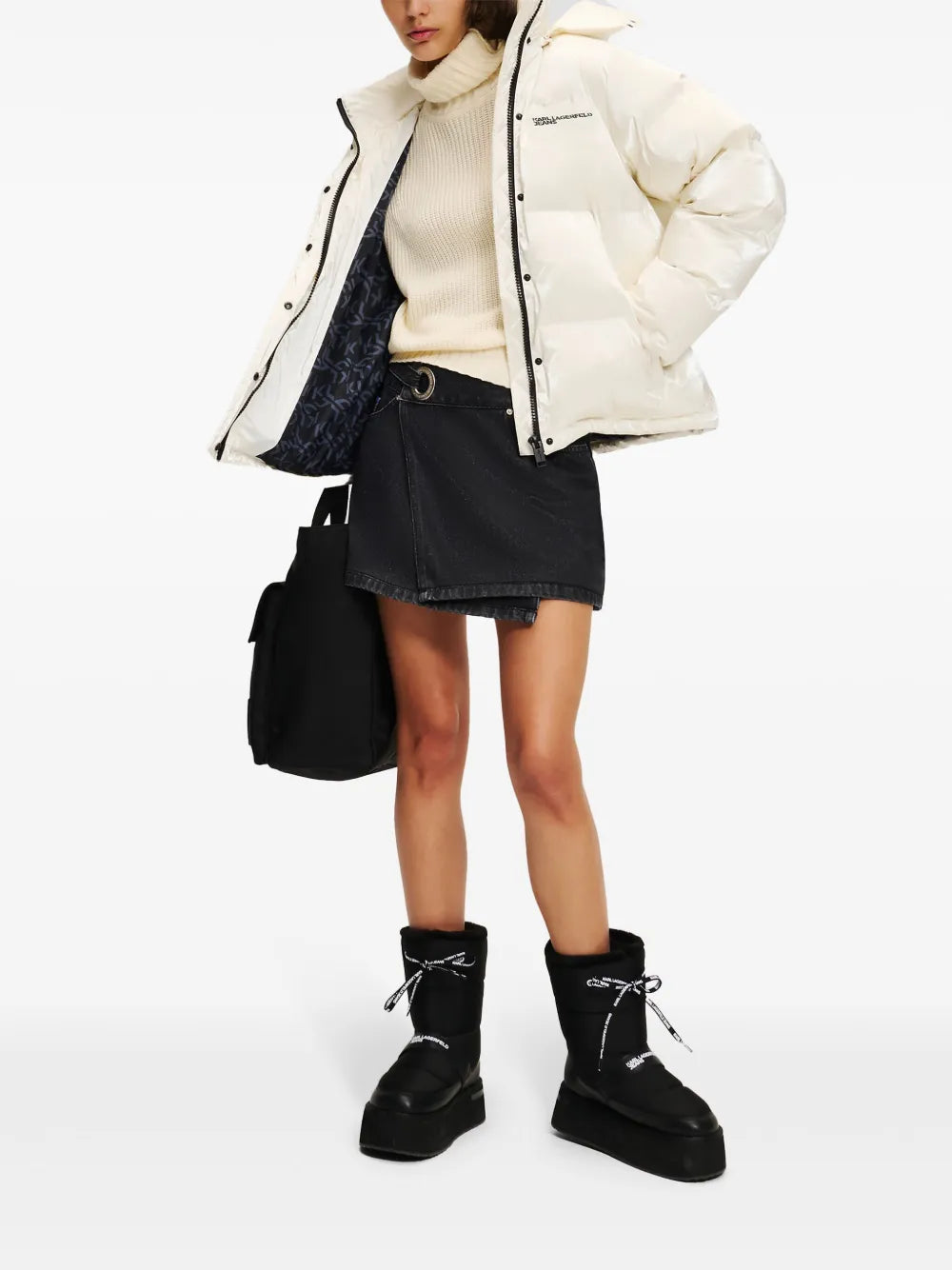 Pearlized Puffer Jacket