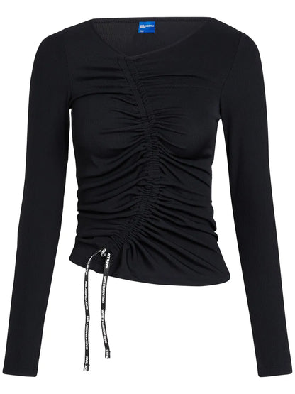 Ruched Long-Sleeve Top