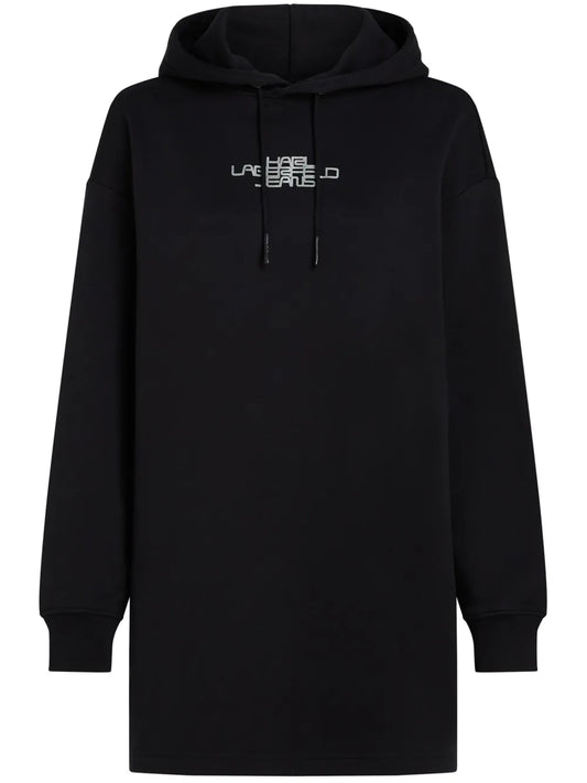 Logo-Print Hooded Dress