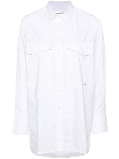 Logo-Embroidered Cotton Shirt