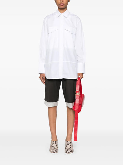 Logo-Embroidered Cotton Shirt