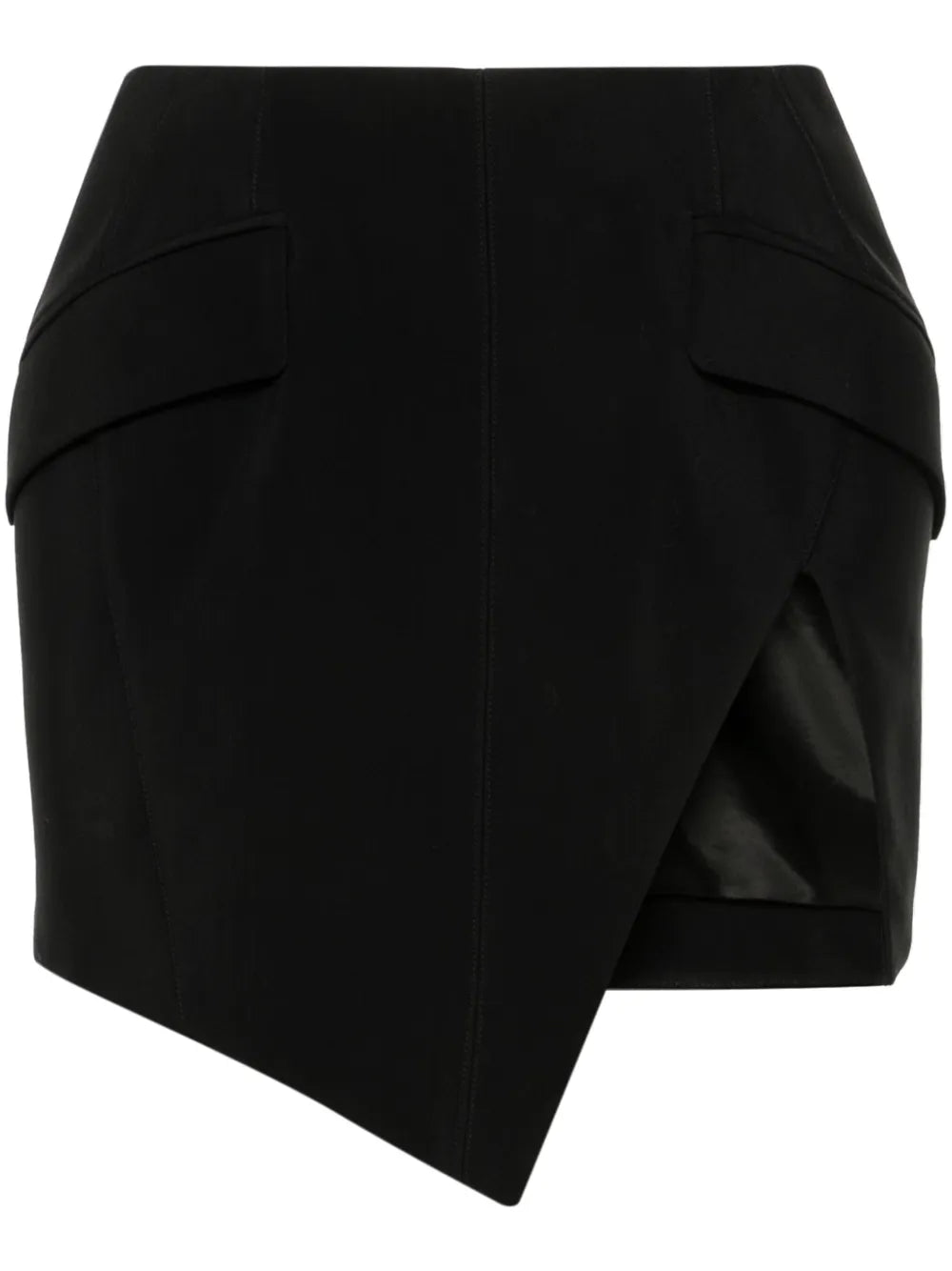 Slitted Mini Skirt