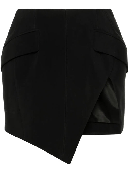 Slitted Mini Skirt
