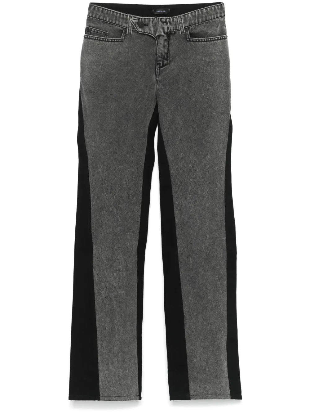 Bi-Color Straight Leg Jeans