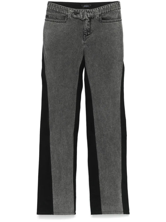 Bi-Color Straight Leg Jeans