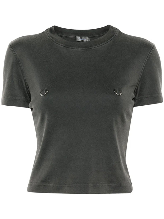 Hoop Detailing Cropped T-Shirt