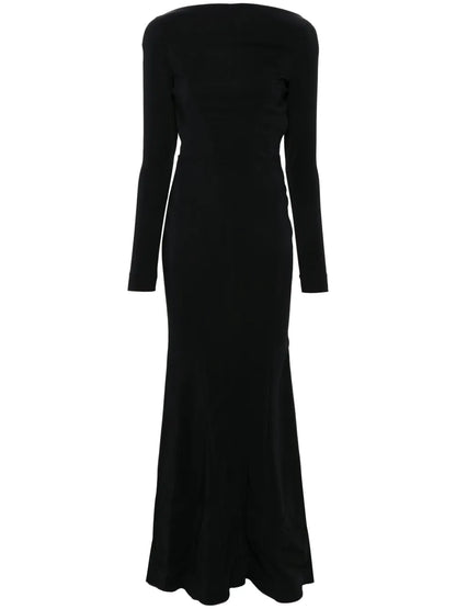Backless Crepe Gown