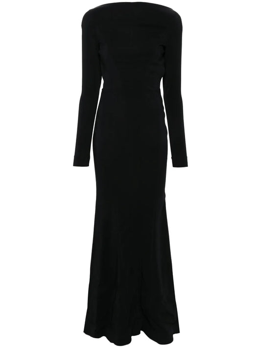 Backless Crepe Gown