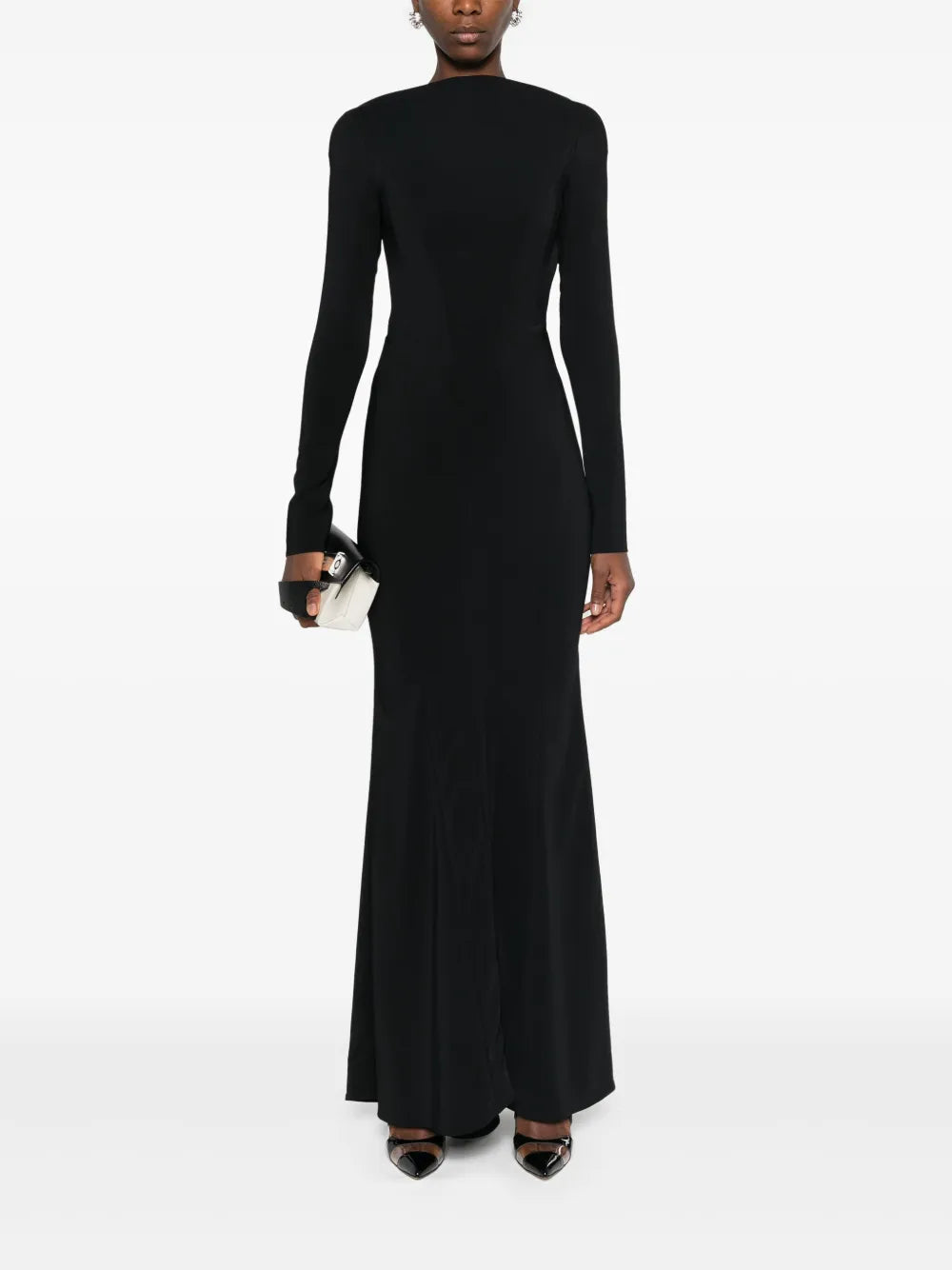 Backless Crepe Gown