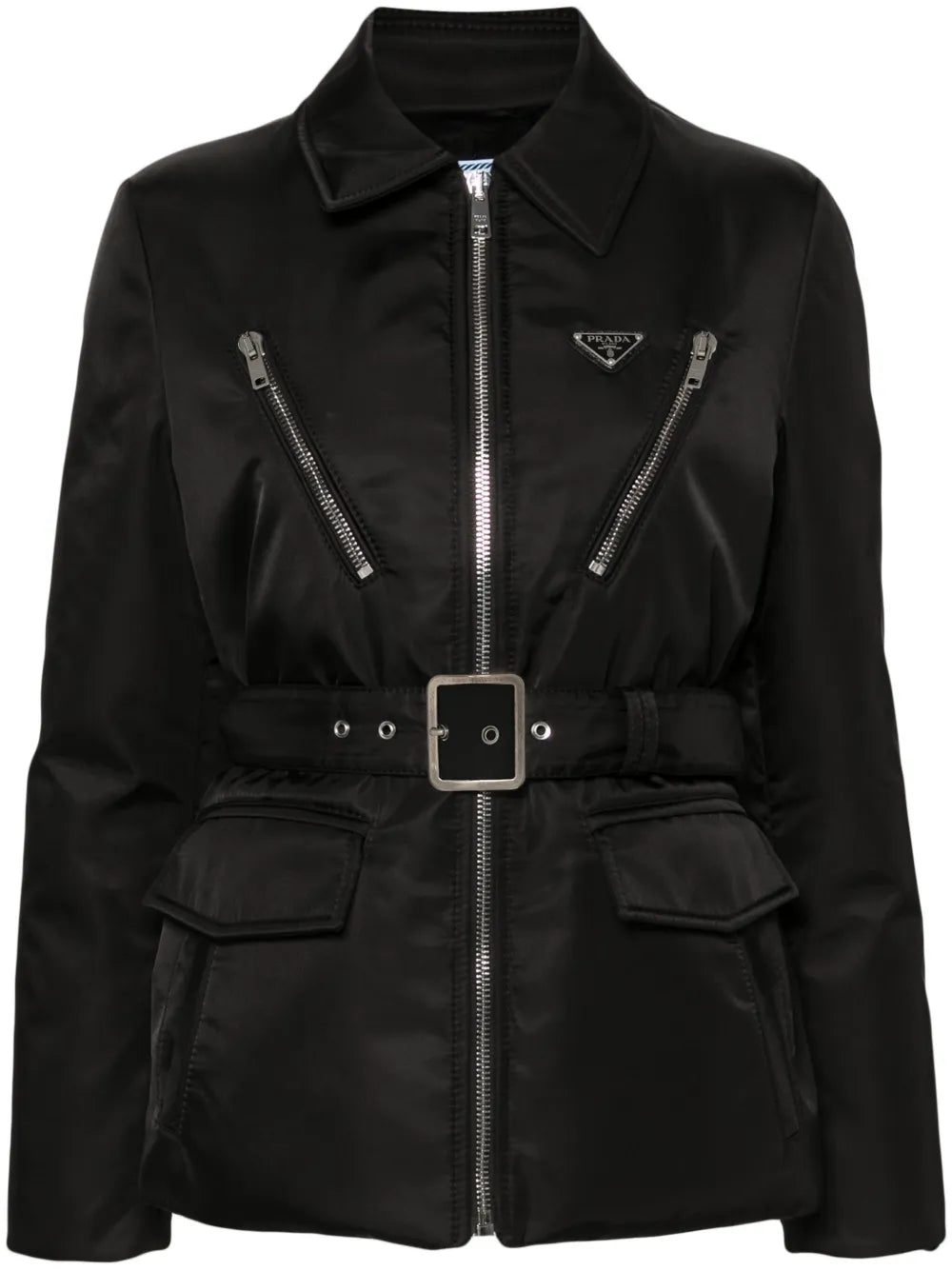 Triangle-Logo Padded Jacket
