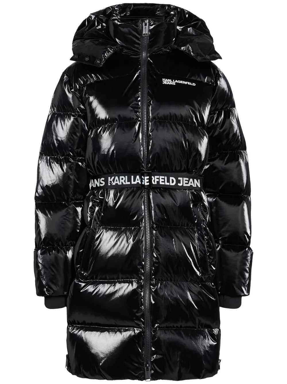Long Belted Puffer Coat