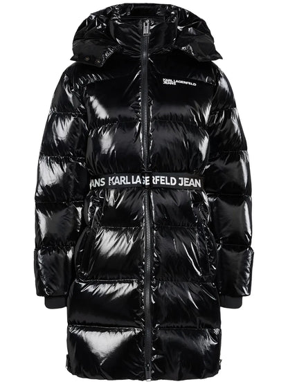 Long Belted Puffer Coat
