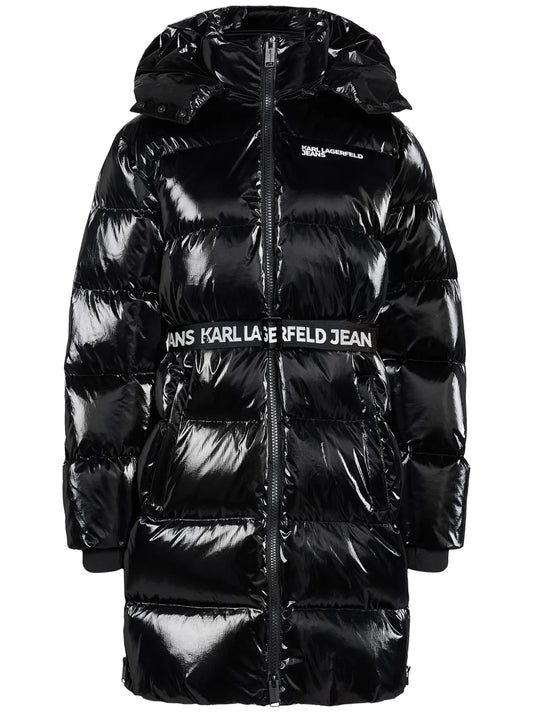 Long Belted Puffer Coat