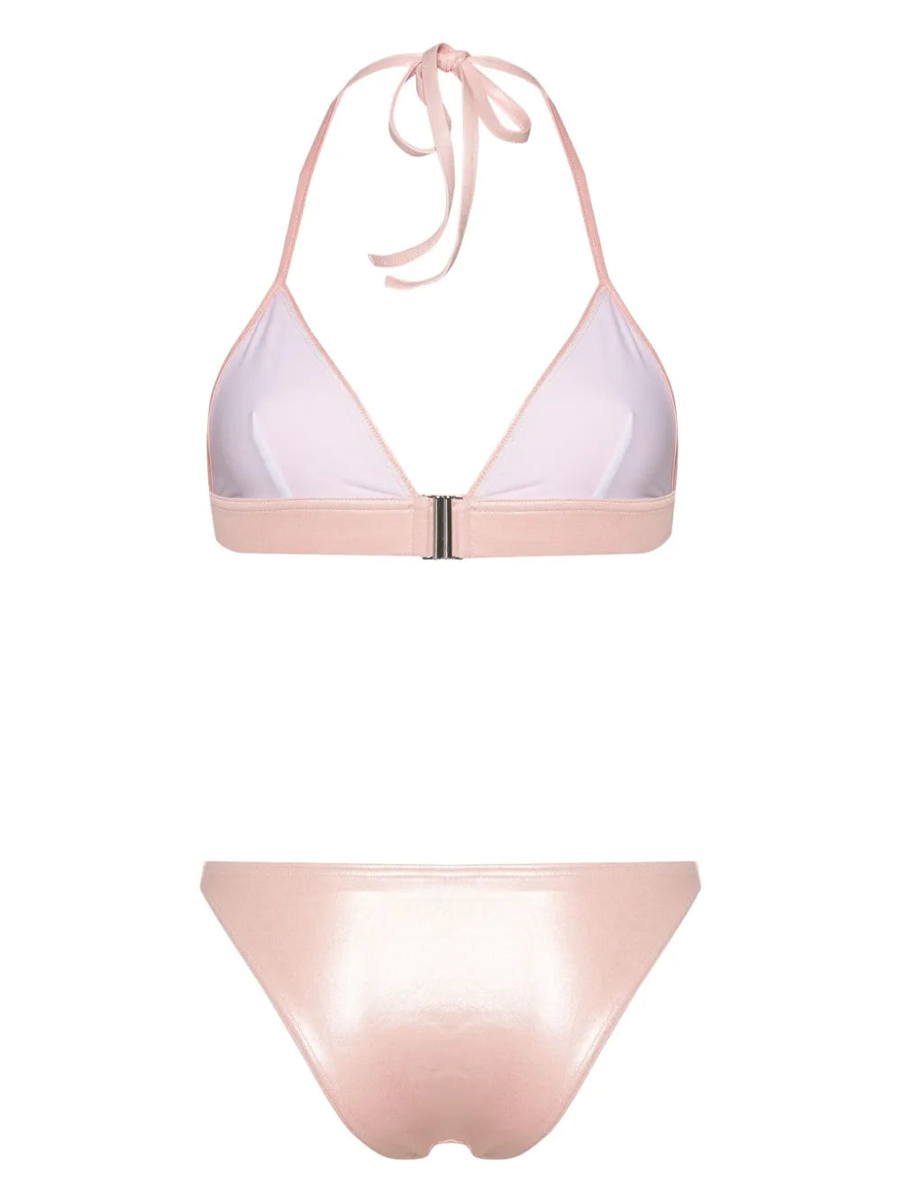Logo-Embroidered Triangle Bikini Top