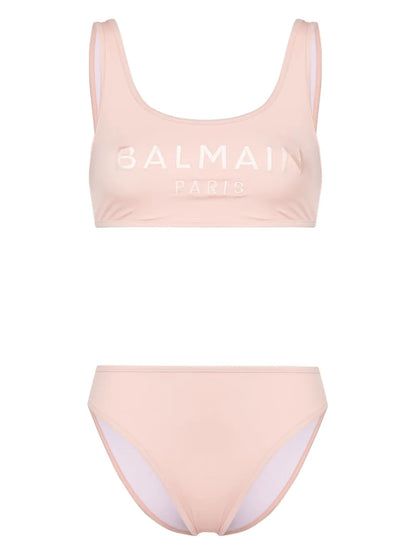 Logo-Embroidered Bikini Set