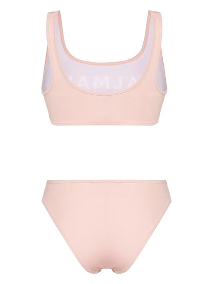 Logo-Embroidered Bikini Set