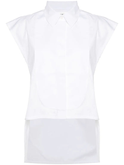 Panel-Detail Sleeveless Shirt