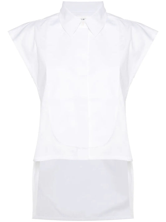 Panel-Detail Sleeveless Shirt